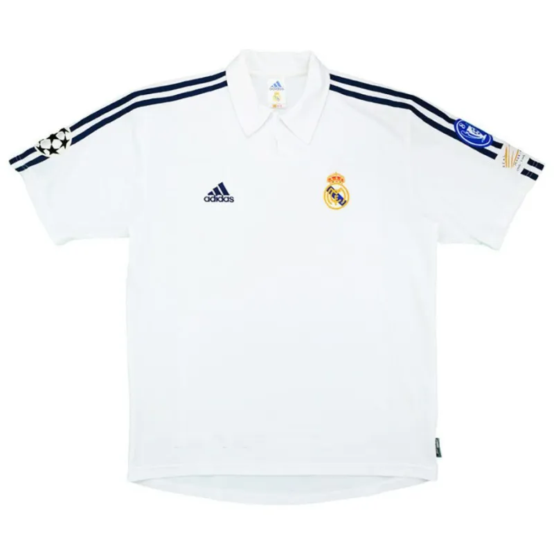 Real Madrid 2001/02 Maillot domicile rétro - Blanc