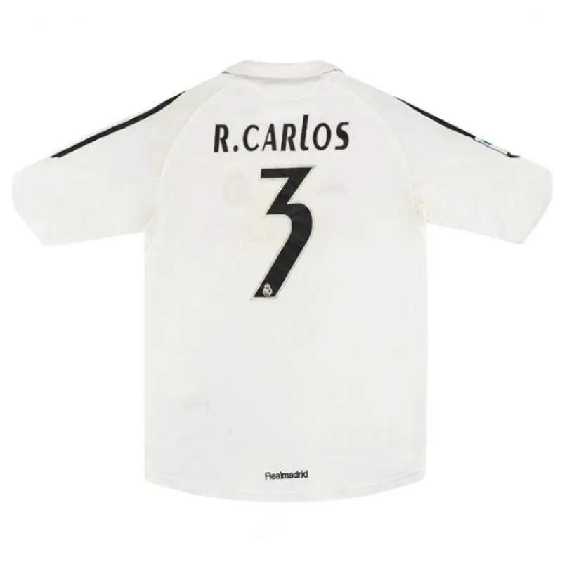 Real Madrid R.CARLOS 2005/06 Retro Home Jersey - White