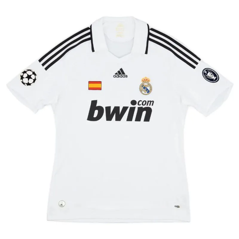 Real Madrid V.NISTELROOY 2008/09 Retro Home Jersey - White