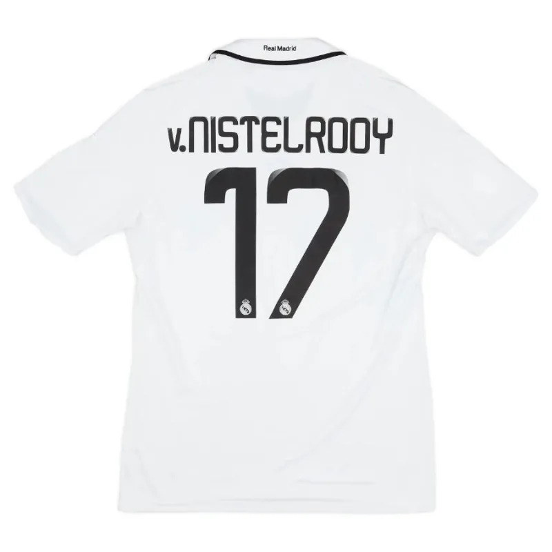 Real Madrid V.NISTELROOY 2008/09 Retro Home Jersey - White