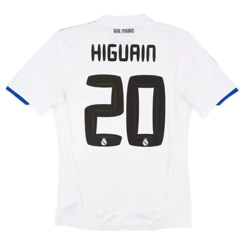 Real Madrid HIGUAIN 2010/11 Retro-Heimtrikot - Weiß