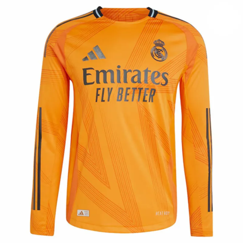 Real Madrid Long Sleeve Jersey 2024/25 Away - Orange