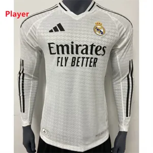 Real Madrid Long Sleeve Home Jersey 2024/25 Player Edition - White