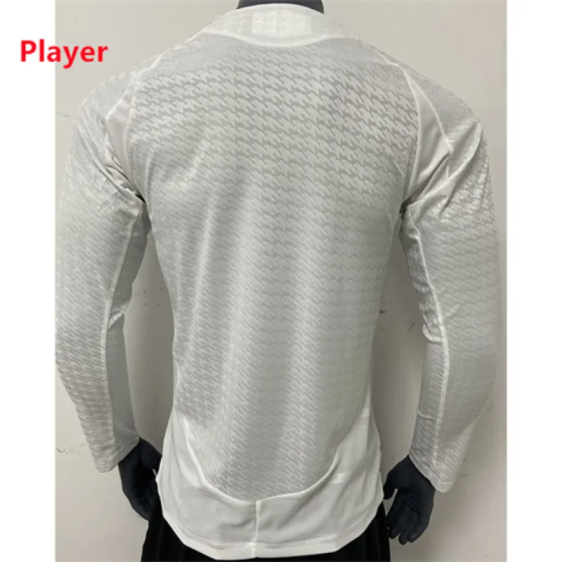 Real Madrid Long Sleeve Home Jersey 2024/25 Player Edition - White