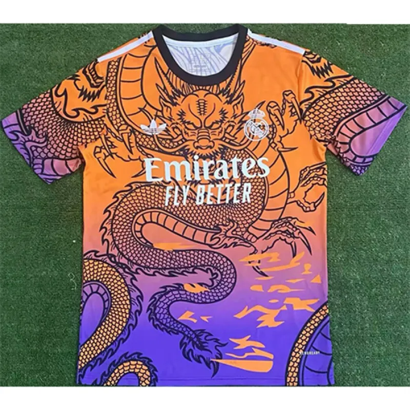 Real Madrid Dragon Team Training Jersey 2024/25 - Orange/Purple