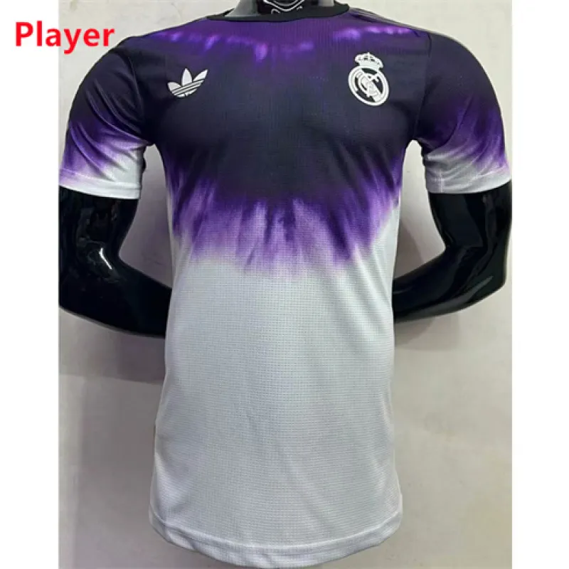 Maglia della versione giocatore del Real Madrid 2024/25 - Bianca/Viola