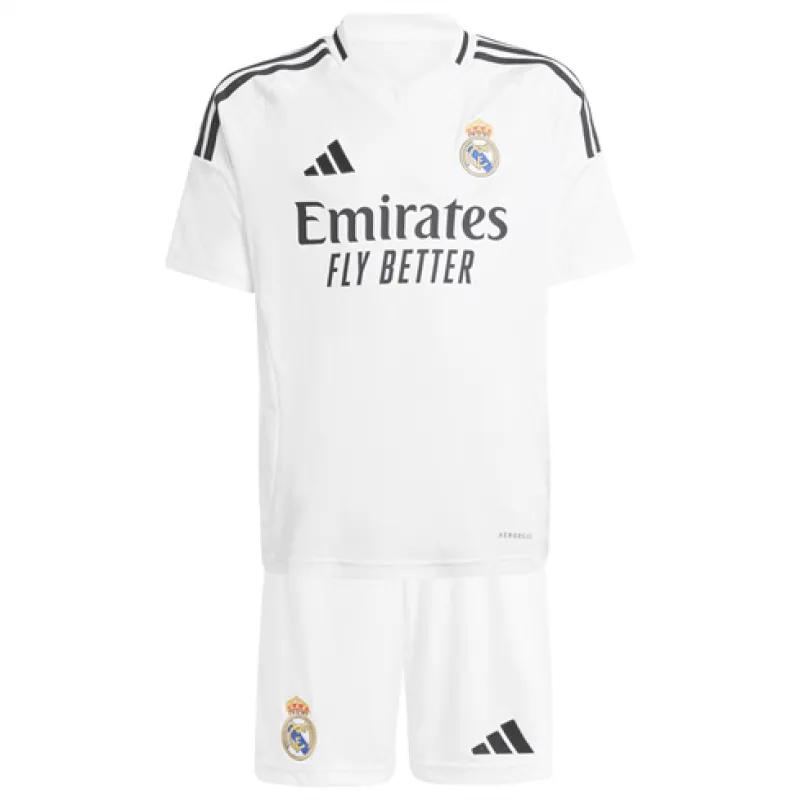 Real Madrid Maglia e pantaloncini per bambini 2024/25 Casa - Bianco
