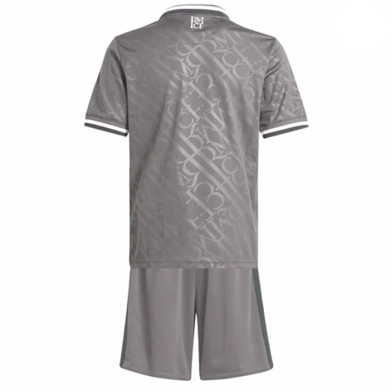 Real Madrid Troisième maillot et shorts pour enfants 2024/25 - Gris
