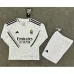 Real Madrid Kids' Long-sleeved Jersey + Shorts 2024/25 Home - White