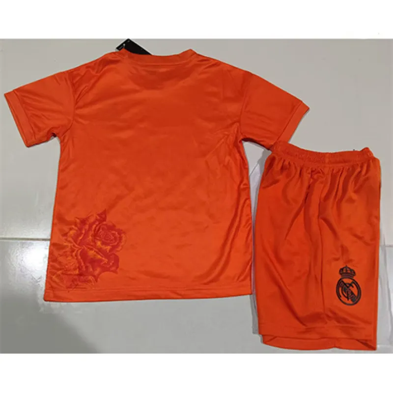 Real Madrid Kids' Jersey + Shorts 2024/25 - Y3 Edition - Orange