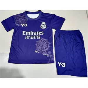 Real Madrid Kids' Jersey + Shorts 2024/25 - Y3 Edition - Purple