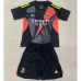 Real Madrid Kids' Goalkeeper Jersey and Shorts 2024/25 - Black
