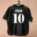 No.10 Luis Figo's Real Madrid Retro Jersey 1999/00 Away - Black