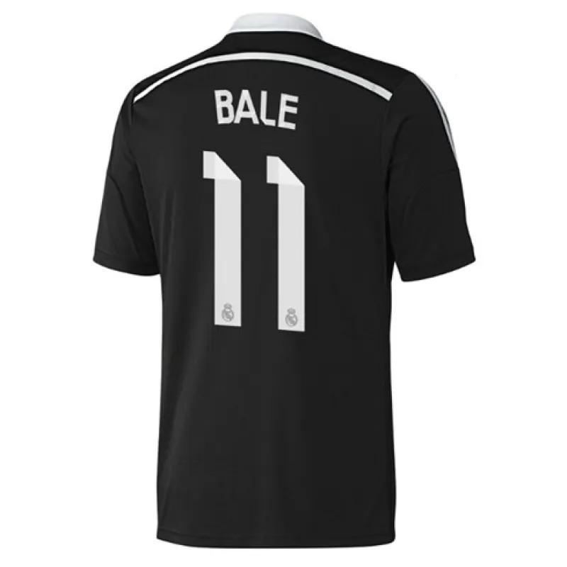 Terza maglia retro del Real Madrid, numero 11 di Gareth Bale, 2014/15 - Nera