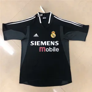 Maillot rétro du Real Madrid 2004/05 Classique - Noir