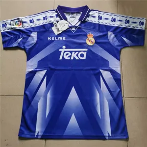 Real Madrid Retro Jersey 1996/97 Away - Blue