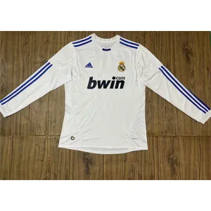 Real Madrid Long-Sleeved Retro Jersey 2010/11 Home - White