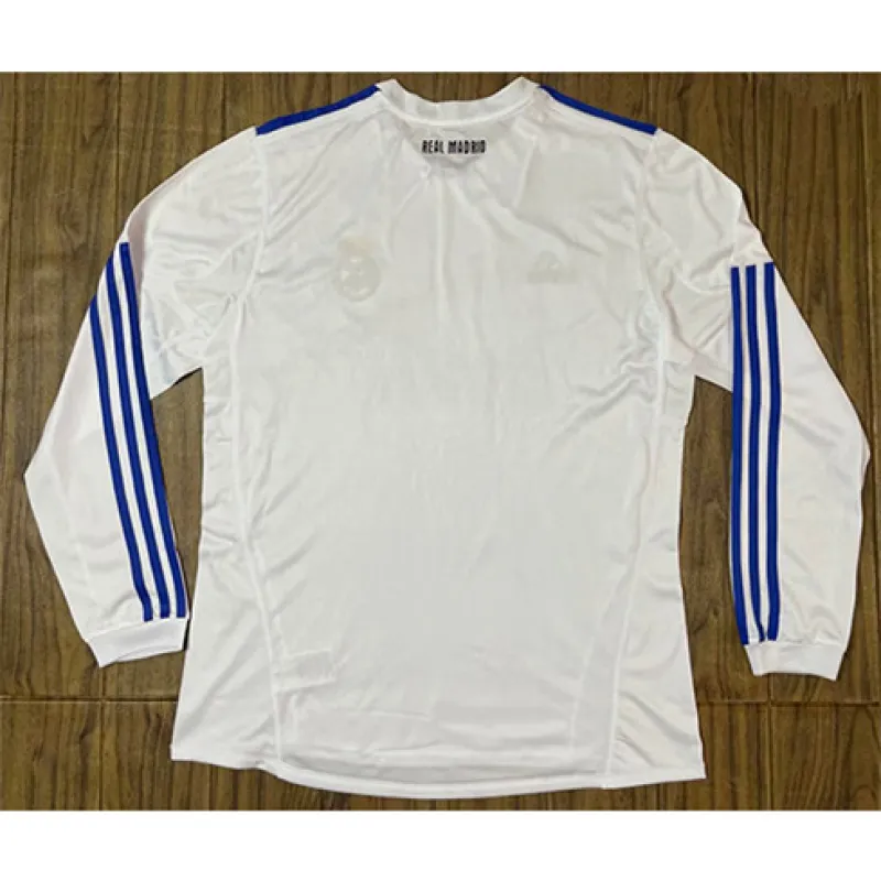 Maglia retro a maniche lunghe del Real Madrid 2010/11 campo casa - Bianca