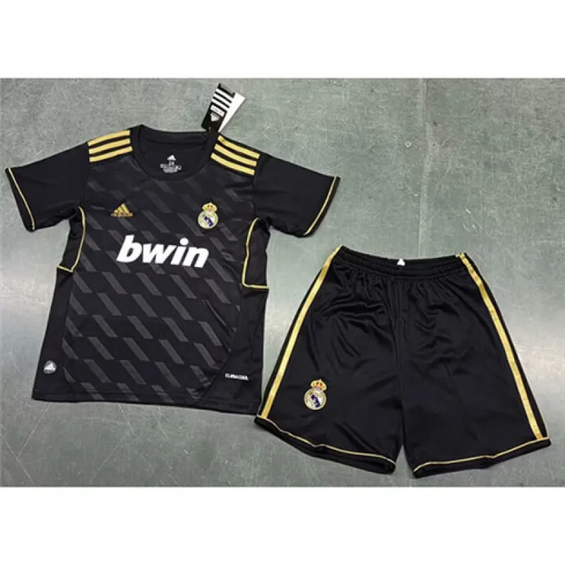 Real Madrid Children's Retro Jersey 2011/12 Away - Black