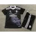 Terza maglia retro per bambini del Real Madrid 2014/15 - Nera