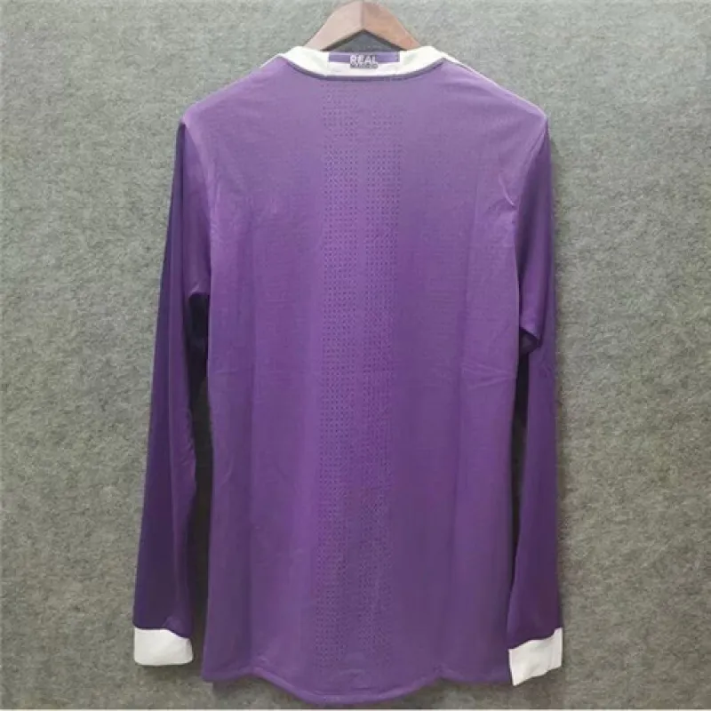 Real Madrid Long-sleeved Retro Jersey 2016/17 Away - Purple