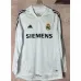 Real Madrid Langarm-Retro-Trikot 2005/06 Heimspiel - Weiß