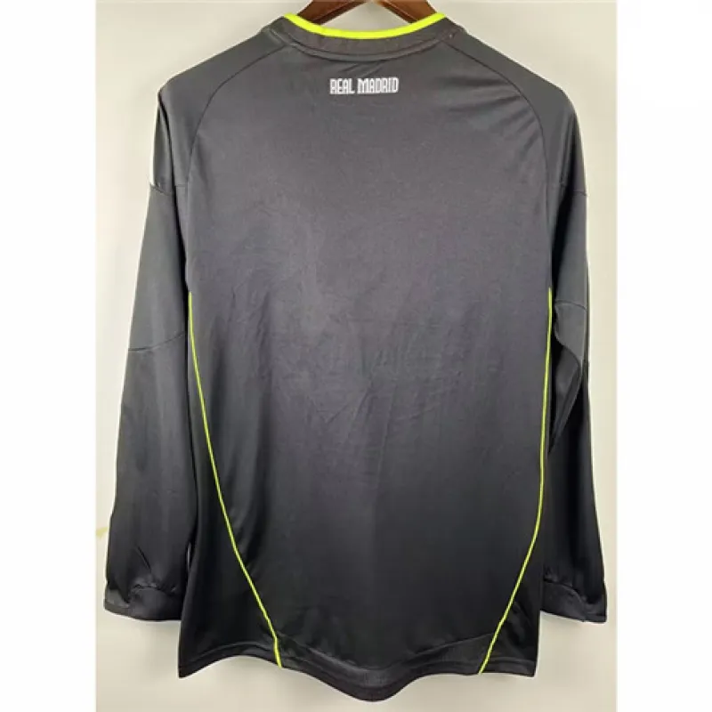 Maglia retro a maniche lunghe del Real Madrid 2010/11 Trasferta - Nera