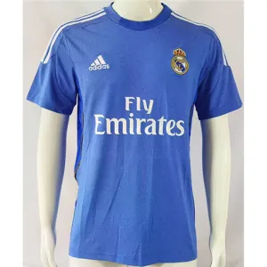 Maillot rétro du Real Madrid 2013/14 Extérieur - Bleu
