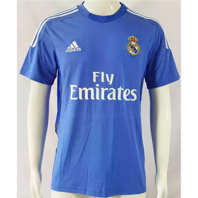 Real Madrid Retro-Trikot 2013/14 Auswärtsspiel - Blau