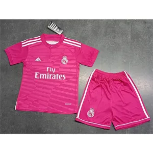 Real Madrid Children's Retro Third Jersey 2014/15 - Pink