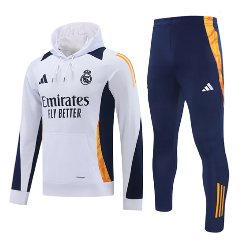 Real Madrid Hooded Sportswear 2024/25 - White