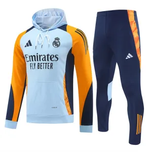 Real Madrid Kapuzen-Sportbekleidung 2024/25 - Blau
