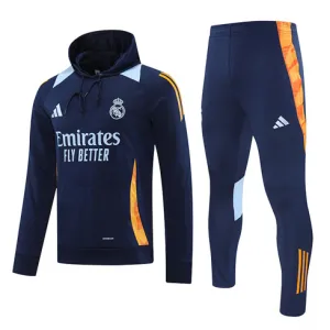 Real Madrid Kapuzen-Sportbekleidung 2024/25 - Blau