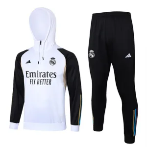 Real Madrid Kapuzen-Sportbekleidung 2024/25 - Weiß