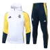 Real Madrid Children's Hooded Sportswear 2024/25 - White