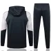 Vêtements de sport à capuche pour enfants du Real Madrid 2024/25 - Noir
