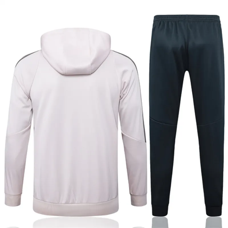 Vêtements de sport à capuche pour enfants du Real Madrid 2024/25 - Rose