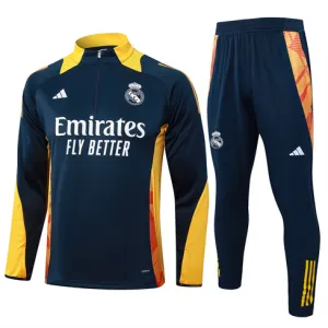 Vêtements de sport pour enfants du Real Madrid 2024/25 - Bleu