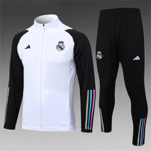 Veste de sport pour enfants du Real Madrid 2024/25 - Blanc