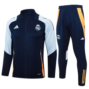 Veste de sport pour enfants du Real Madrid 2024/25 - Bleu