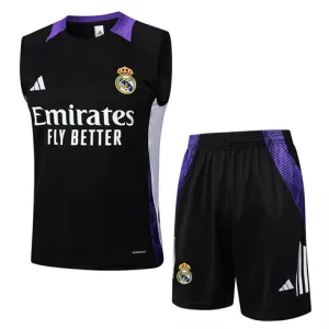 Ensemble shorts et gilet du Real Madrid 2024/25 - Noir