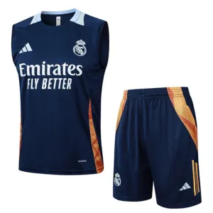 Ensemble de shorts et de gilet du Real Madrid 2024/25 - Bleu