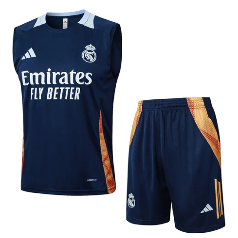 Real Madrid Shorts and Vest Set 2024/25 - Blue