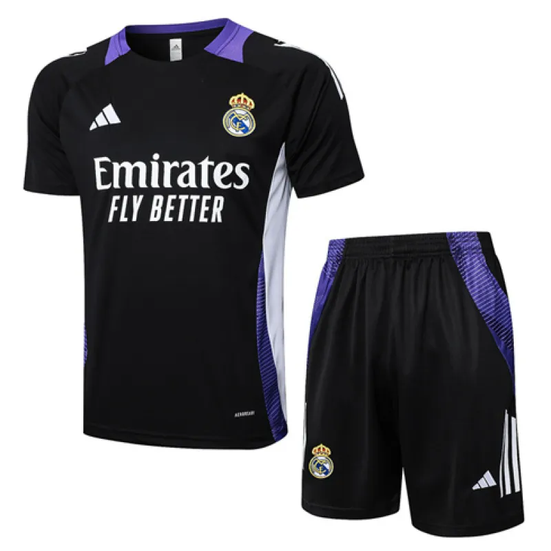 Real Madrid Training Jersey+Shorts 2024/25 - Black