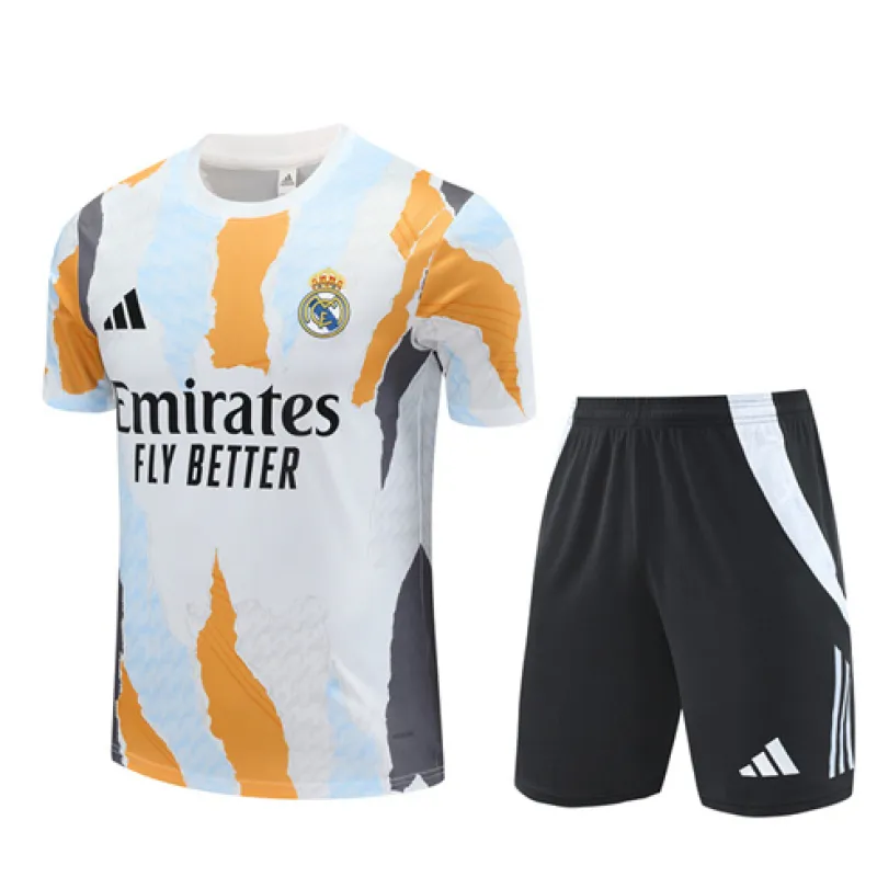 Maglia di allenamento + shorts del Real Madrid 2024/25 - Bianca