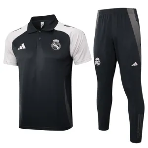 Real Madrid Training Polo Shirt + Trousers 2024/25 - Black