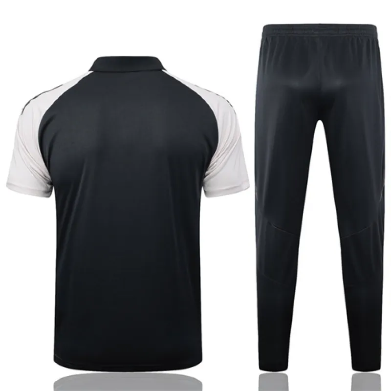 Real Madrid Training Polo Shirt + Trousers 2024/25 - Black