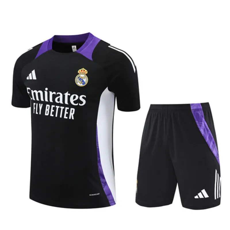 Maglia di allenamento+shorts del Real Madrid 2024/25 - Nero