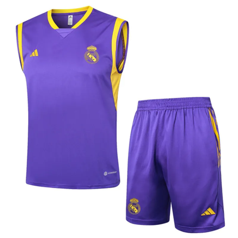 Set di shorts e gilet del Real Madrid 2024/25 - Viola