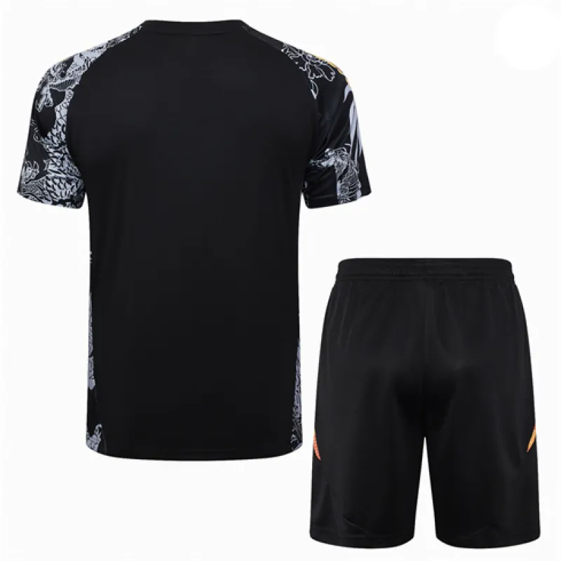 Real Madrid Children's Training Jersey + Shorts 2024/25 - Black